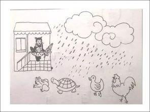 夏夜吃瓜看图写话,图绘悠闲时光